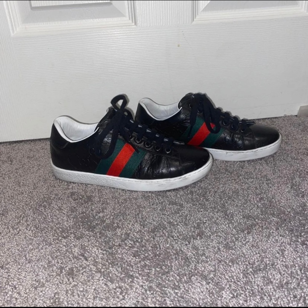 gucci ace GG leather sneaker